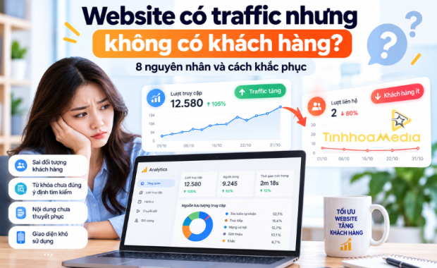 Website có traffic nhưng không có khách hàng?