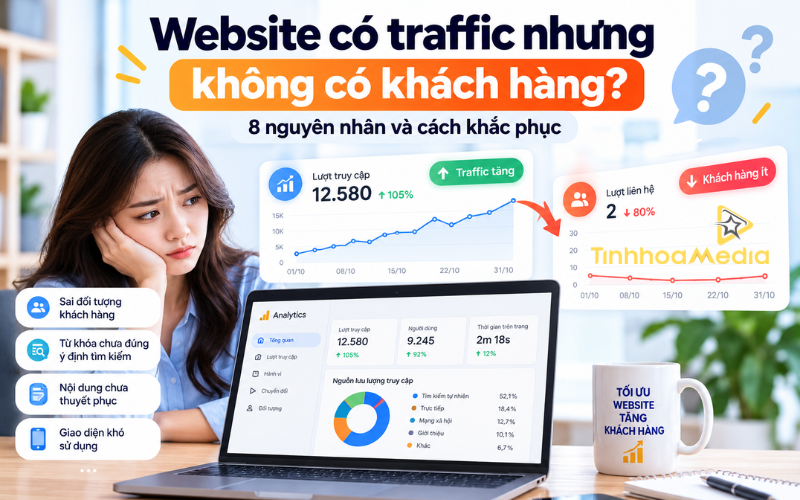 Website có traffic nhưng không có khách hàng